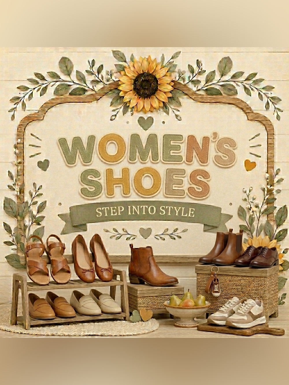 Women’s shoes closet sign